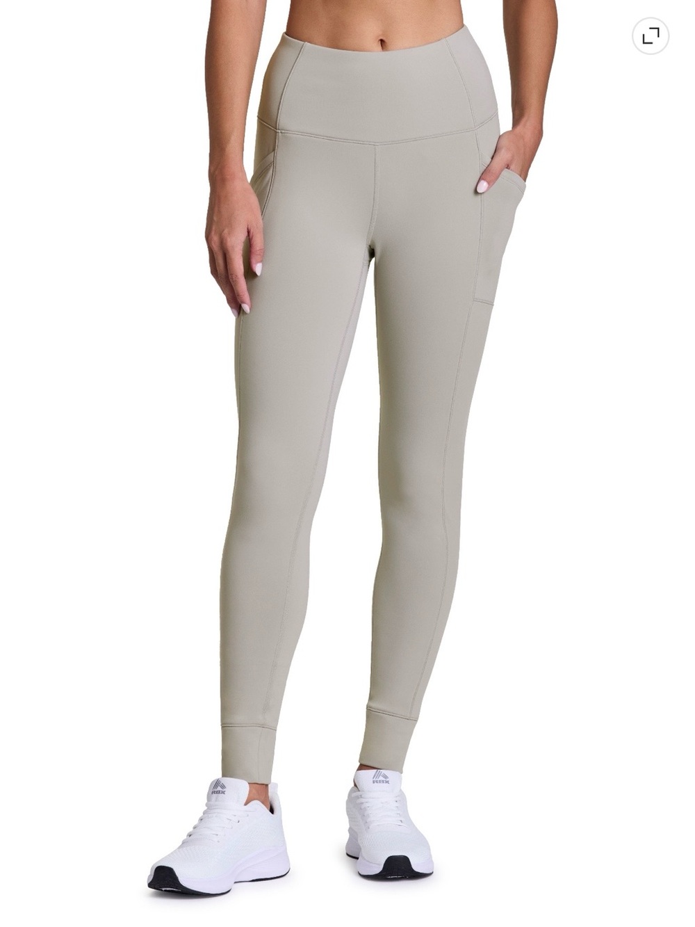 Women's Avalanche Outdoor Supply Greige Brushed Fleece Lined Leggings - XS